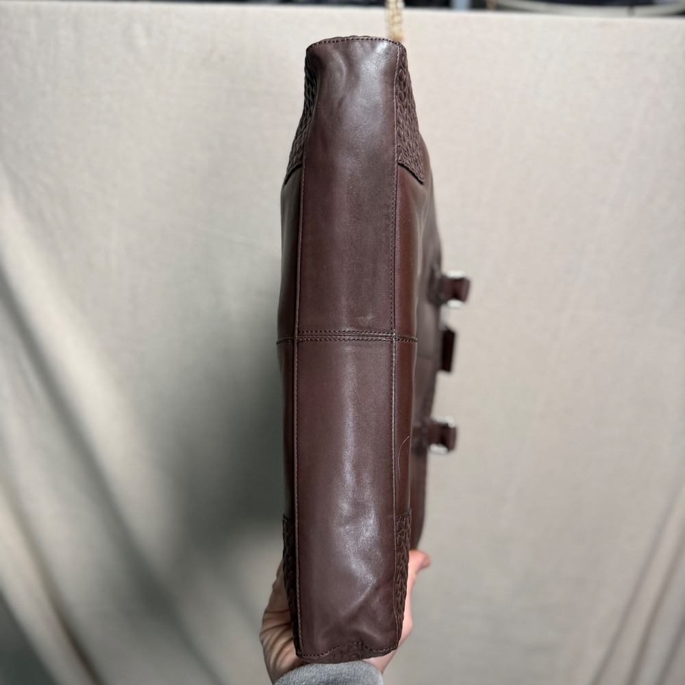 Coach Thompson Heritage Leather Slim Briefcase Mahogany Brown F70454 - Picture 10 of 16